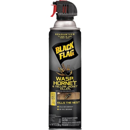 Black Flag 14 Oz. Liquid Aerosol Spray Yellow Jacket, Wasp & Hornet Killer HG-11123